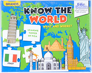 Know The World Edu Puzzle, 20 Self Correcting Sets Of Puzzle