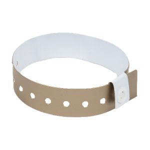 L SHAPED VINYL WRISTBANDS GOLD