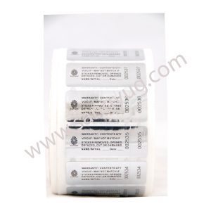 Label High Residue inchVoidinch 20Mm*50Mm Sunpower Silver