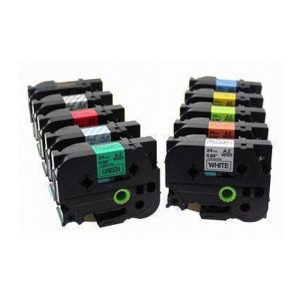 Label Tape Cassette Black Ink 18Mm Fluorescence Orange