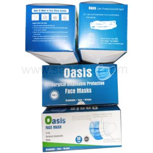 Disposable 3 Ply Surgical Face Mask, 50 Pcs In Pkt