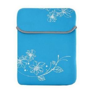 Laptop Sleeve Padded Neoprene 13.3inch Flower Printed On It 29.5*21Cm Kingsons Blue