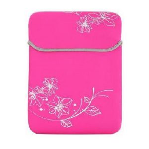 Laptop Sleeve Padded Neoprene 13.3inch Flower Printed On It 29.5*21Cm Kingsons Pink