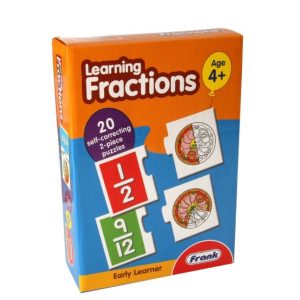Learning Fractions, 20 Self-Correcting 2-Piece Puzzle Frank