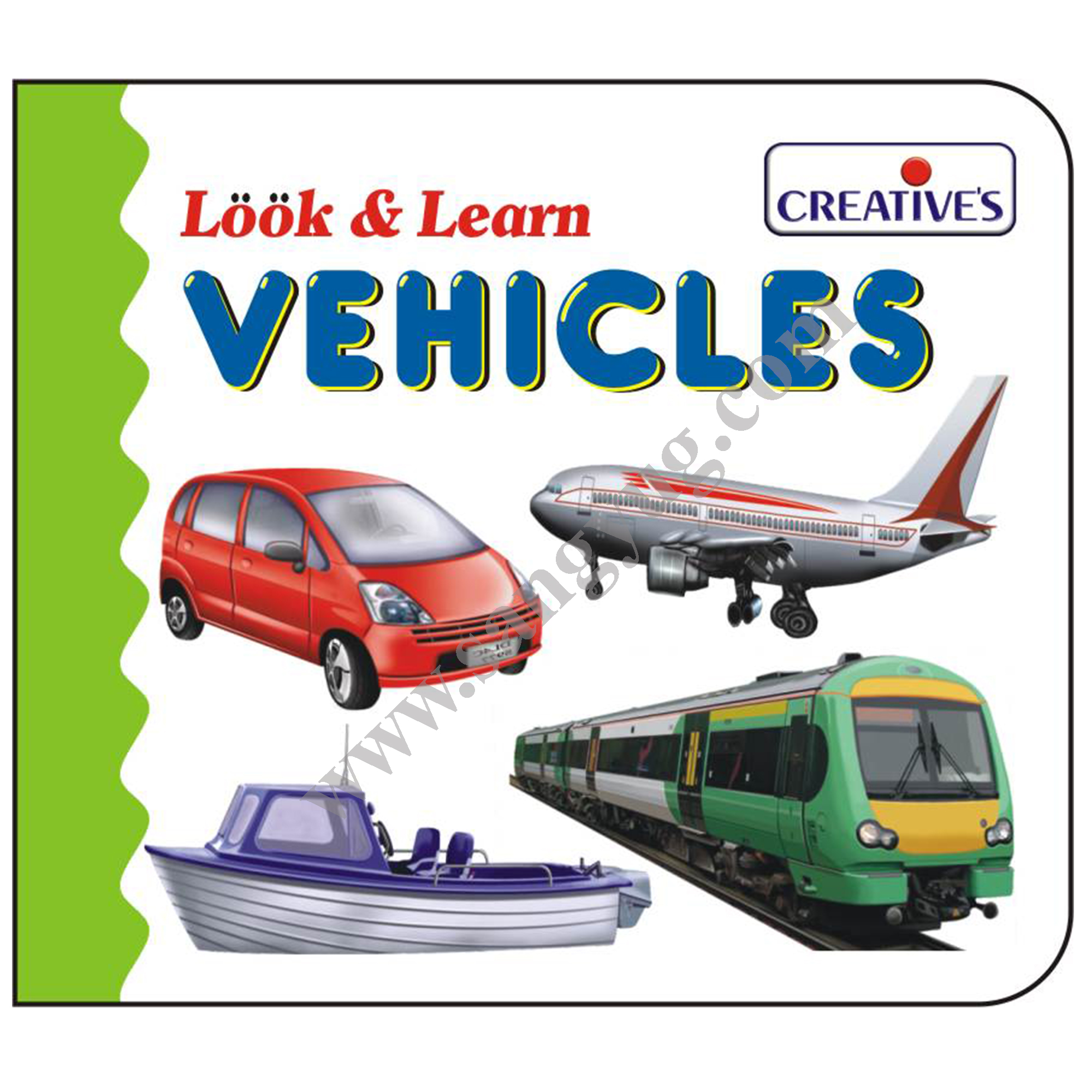 Look & Learn Board Book- Vehicles Creative