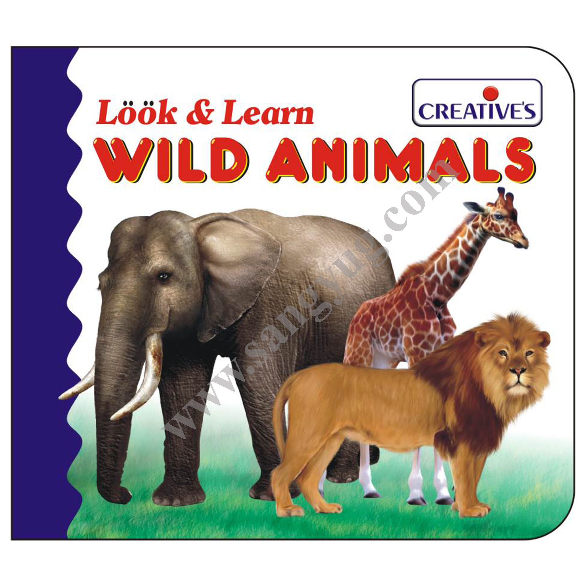 Look & Learn Board Book- Wild Animals Creative