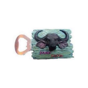 Buffalo Magnet Bottle Opener, Sunpower Magnet Polyresin