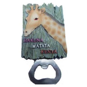 Giraffe Magnet Bottle Opener, Sunpower Magnet Polyresin