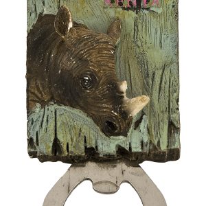Rhino Magnet Bottle Opener, Sunpower Magnet Polyresin