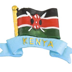 Magnet Kenya Flag Sunpower Magnet Polyresin