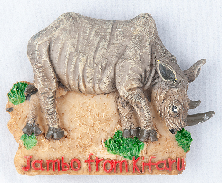 Magnet, Rhino, Full Body Sunpower Magnet Polyresin