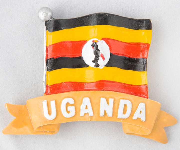 Magnet, Uganda Flag Sunpower Magnet