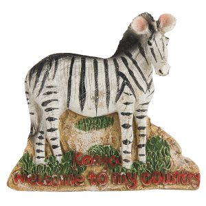 Magnet, Zebra, Full Body Sunpower Magnet Polyresin