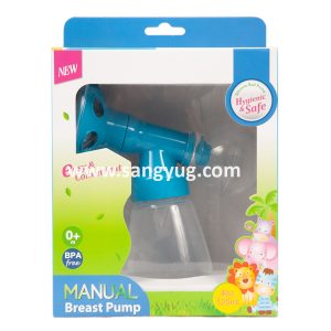Manual Breast Pump BPA Free 4Oz/125Ml, In Window Box, Jungle Buddies