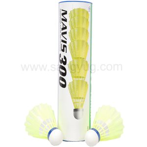 Mavis 300 Nylon Badminto Shuttlecock Tube Of 6 Yonex Yellow