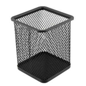Metal Mesh Pen Holder Square 9.5*8*8Cm