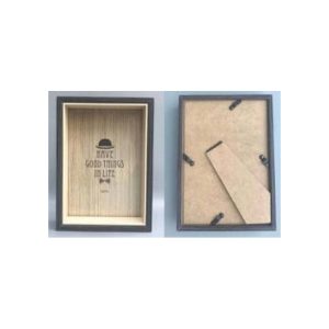 Mfd Photo Frame Deep Type Wood/Brown 12X16
