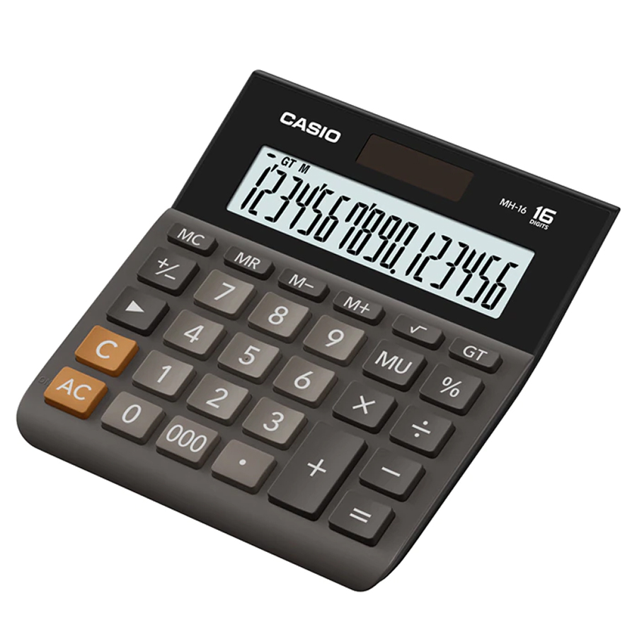 MH-16-BK Desktop Calculator Big Display, 16 Digits Casio