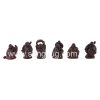 Mini Buddha Set Of 6 In Windown Box