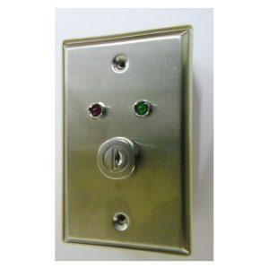 Momentary Type On-Off Key Station, W/Pattress