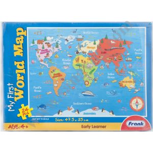 My First World Map, 24Pcs Frank