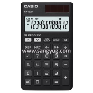 NJ-120D-BK Desk Top Calculator Portable 10 Digits Casio Black
