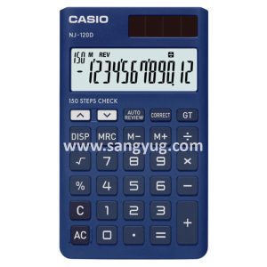 NJ-120D-BU Desk Top Calculator Portable 10 Digits Casio Blue