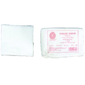 Non Sterile Gauze Swab,11 Threads,Unfolded Edge - 10X10Cm-8Ply, 100 Pcs Per Pack, Bulk