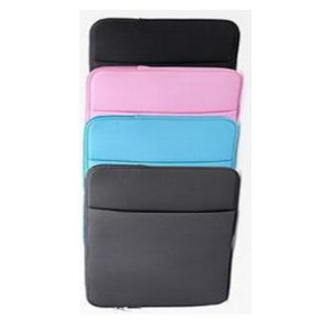 Notebook Sleeve Zip Around With One Pocket With Zip 12inch Pink / Black / Grey