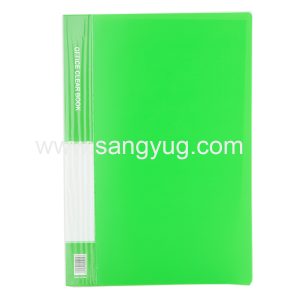 Office Clear Book 20 Pocket, Assorted Colors