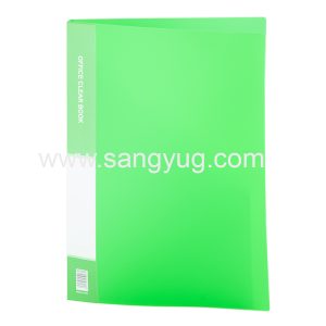 Office Clear Book 40 Pocket, Assorted Colors