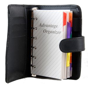 Organizer Regular Filo Fax Black Color 5inch