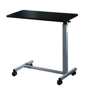 Over Bed Table, Size : 760X380X740-1050mm, Height Adjustable By Air Spring, Steel Electrostatic Spraying With Wooden Board