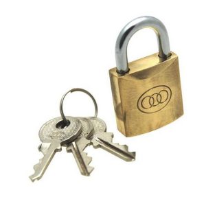 Padlock With 3 Keys 263 Tri Circle