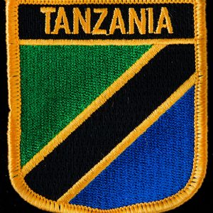 Patch Shield Embroidery-Tanzania 6 X 7 Cm Sunpower Badge Embroided