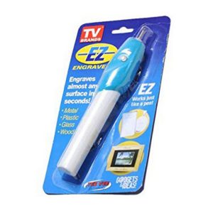 Engraving Pen On Blister Pack Uses 2Xaa Batteries