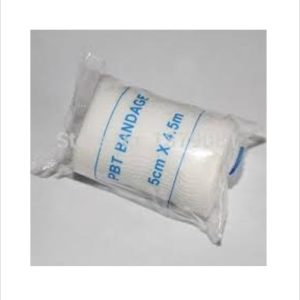 Pbt Elastic Bandage, White.7.5Cmx4.5M