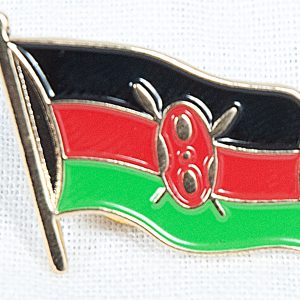 Pin Metal, Kenya Flag Single Waving 1.6X1.6
