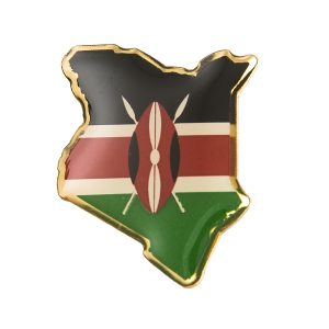 Pin, Metal, Kenya Map Sunpower Pins Metal