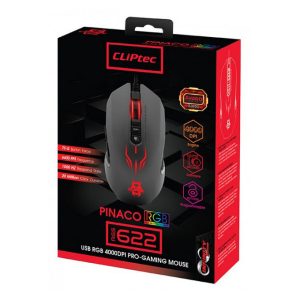 Pinaco - Usb Rgb 4000Dpi Pro-Gaming Mouse Cliptec Mouse