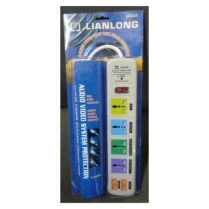 Extension Socket, 1 Switch with Surge Protection – Reliable Power Strip for Safe Use