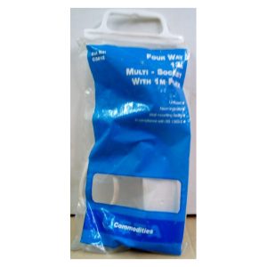 Deta 4-Way Extension Socket with Neon Indicator – 1M Cable, White | Compact Power Solution