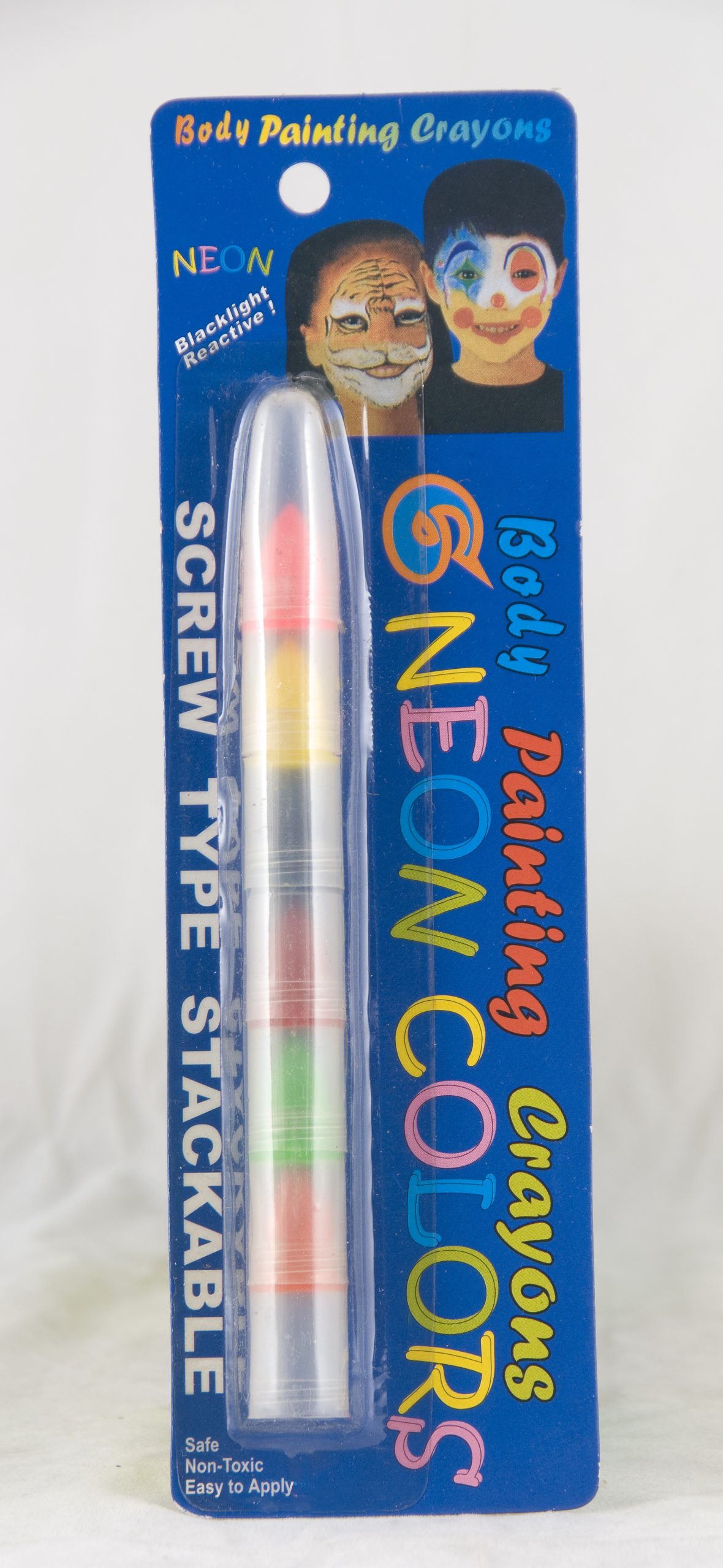 Face Body Painting Crayons Neon 7 Colors