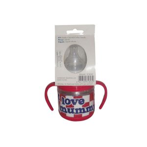 Feeding Bottle With Handle Rubber 125Ml Sundelight 31803