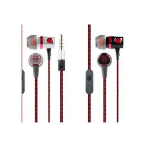 Fire-Force In-Ear Gaming Earphone With Microphone (Braided Fabric Cable) Cliptec Black