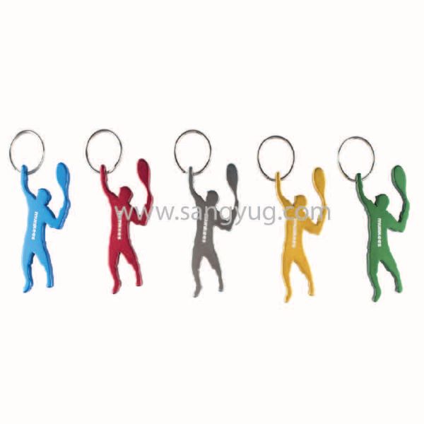 Aluminum Bottle Opener - Tennis Player, Munkees - Image 2