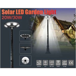 30W All In One Solar LED UFO Garden Light With 3M Pole WIN WIN