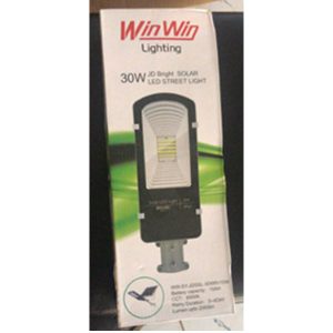 50W Led Street Light With 6V-18W Solar Panel, 1250Lm, Daylight WIN WIN