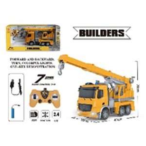 7Ch Remote Control Toy Builders Crane Truck In Window Box