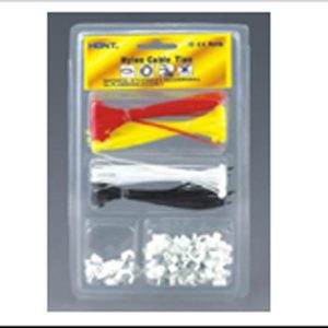 Cable Ties 100Pcs 2.5X100 ,Cable Clips 6Mm 20Pcs,Cable Clips 8Mm 40Pcs